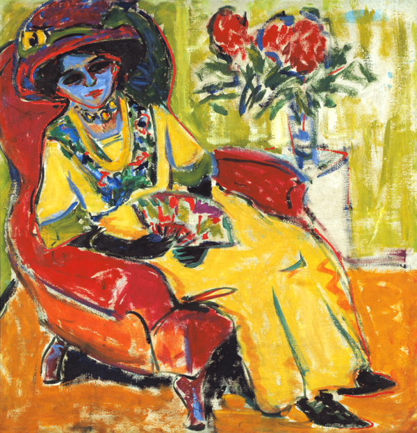 Sedentary lady a Ernst Ludwig Kirchner