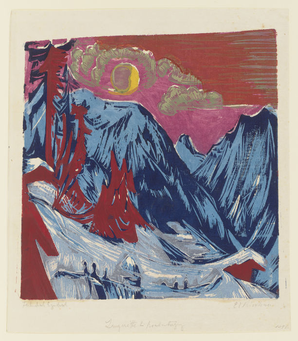Tramonto della luna a Ernst Ludwig Kirchner