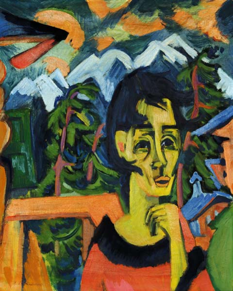 Girl in the hairdryer a Ernst Ludwig Kirchner