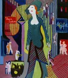 Night woman (woman goes about nightly Strasse) a Ernst Ludwig Kirchner