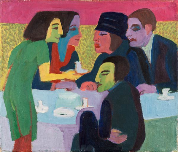 Scene in un bar a Ernst Ludwig Kirchner