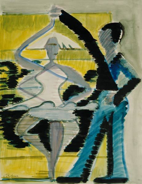 Tanzpaar (Drehende Tänzerin) a Ernst Ludwig Kirchner