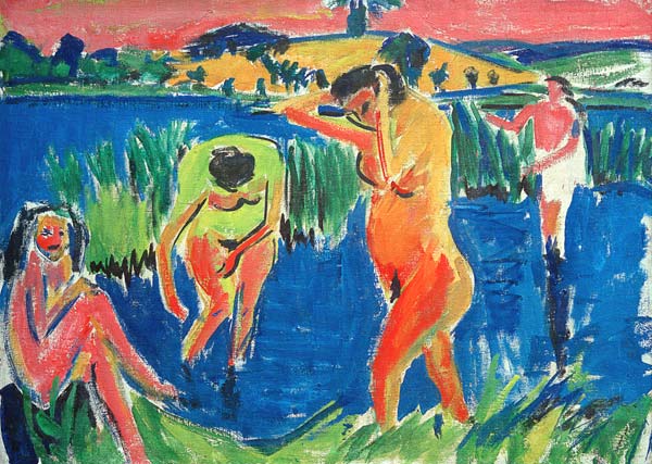 Four Bathers a Ernst Ludwig Kirchner