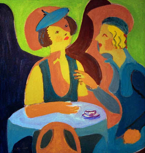 Two women at the cafe a Ernst Ludwig Kirchner