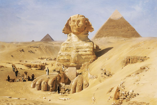 Excavation Of The Sphinx a Ernst Karl Eugen Koerner