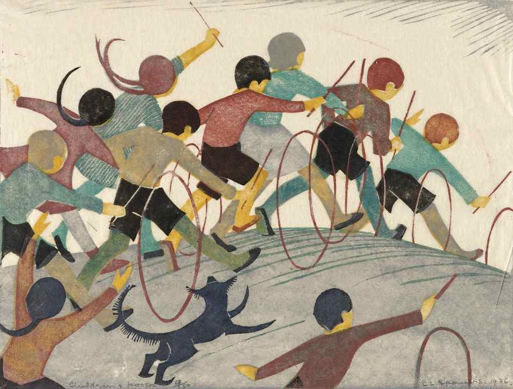 Childrens hoops a Ethel Spowers
