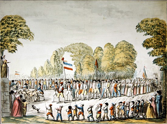 Revolutionary procession, c. 1789 a Etienne Bericourt