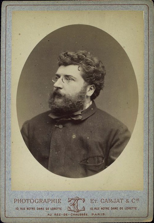 Portrait of the composer Georges Bizet (1838-1875) a Etienne Carjat