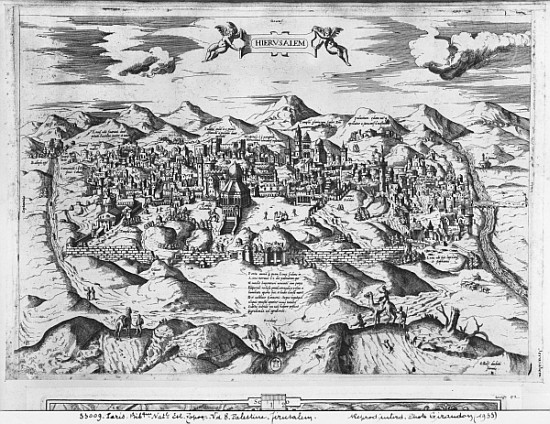 View of Jerusalem, 1570 ? a Etienne Duperac