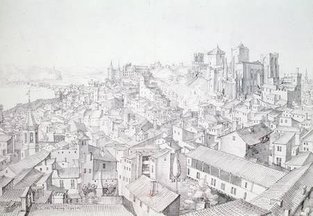 View of the Town of Avignon and its surroundings a Etienne Martellange