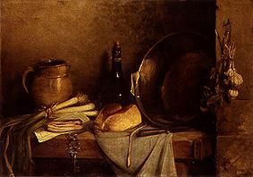 Great kitchen still life a Etienne-Pierre Théodore Rousseau