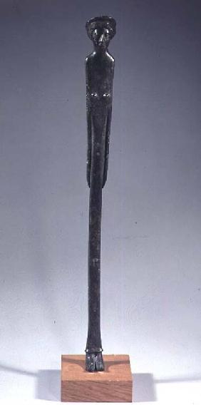 Bronze elongated female statuette, possibly Aphrodite