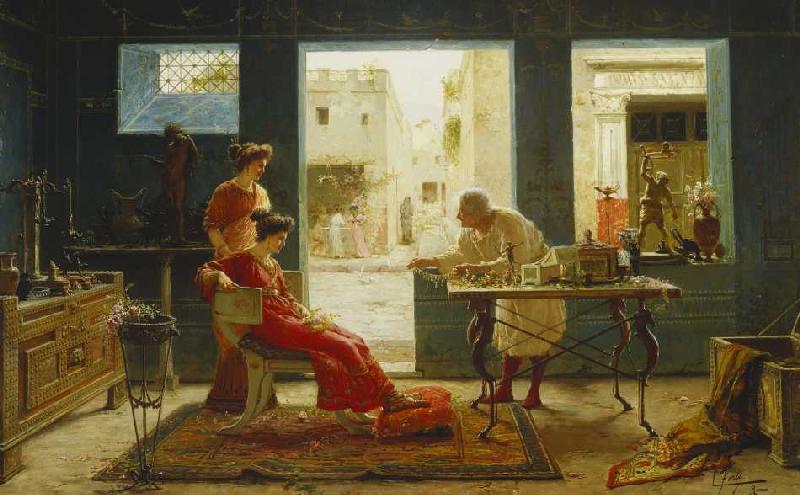 Beim Antikhändler in Pompeij (Dall'Antiquario Pompei). a Ettore Forti