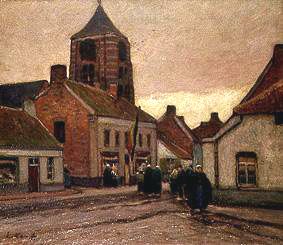 Village in Flanders a Eugen Kampf