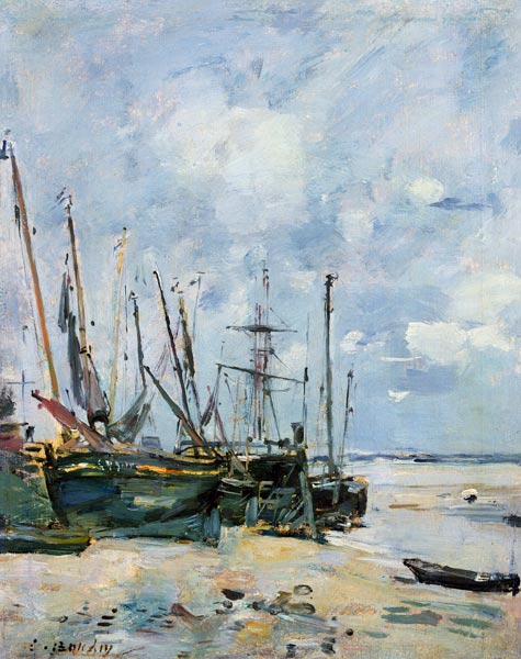 Boats a Eugène Boudin