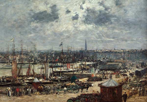 The Port of Bordeaux a Eugène Boudin