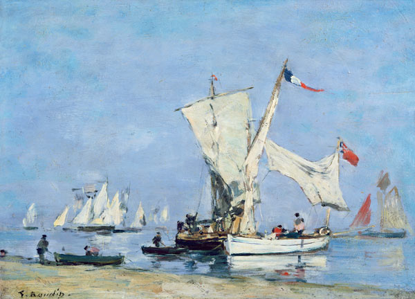 Sailing Boats, c.1869 a Eugène Boudin