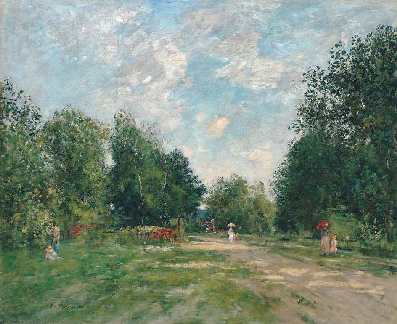 Der Park Cordier in Trouville a Eugène Boudin