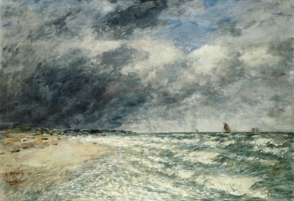 Gusty Weather over the Sea, Deauville a Eugène Boudin