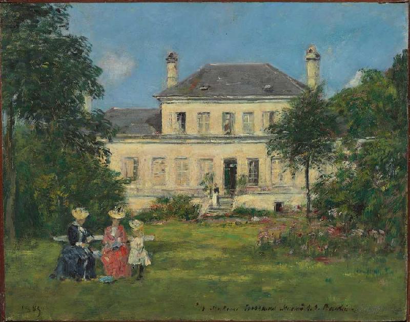 Haus und Garten des Malers Braquaval a Eugène Boudin