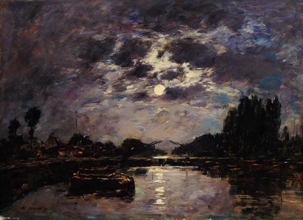 The Effect of the Moon a Eugène Boudin