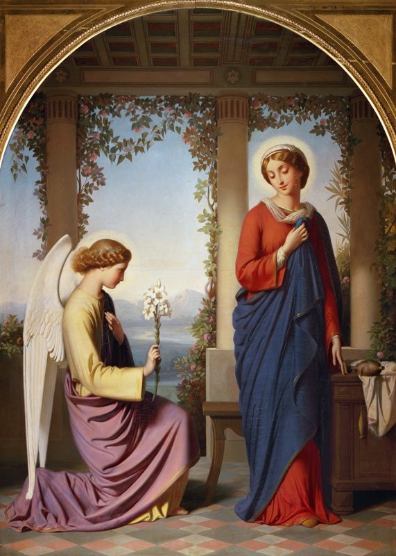 Il Saluto angelico, o l'Annunciazione a Eugène-Emmanuel Amaury-Duval