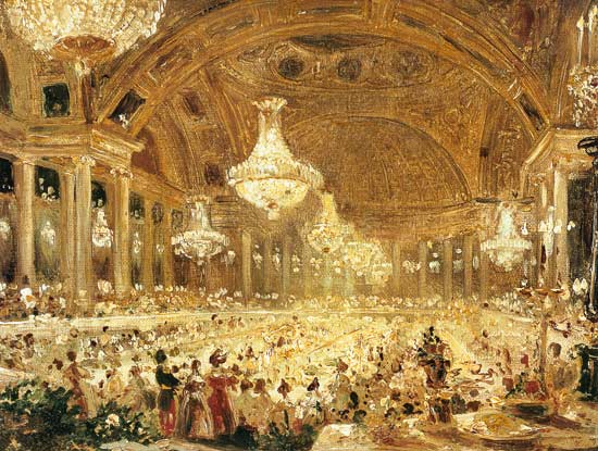 Dinner at the Tuileries a Eugene Emmanuel Viollet-le-Duc