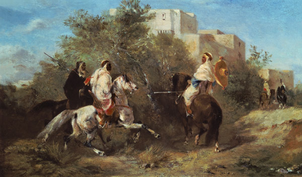Arab Horsemen a Eugène Fromentin