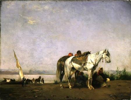 On the bank of the Nile a Eugène Fromentin