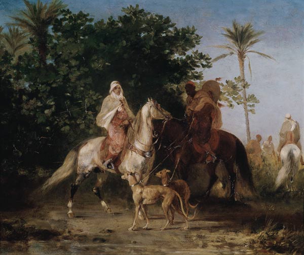 Departing for the Hunt a Eugène Fromentin