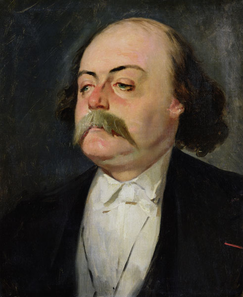 Portrait of Gustave Flaubert (1821-80) a Eugene Giraud