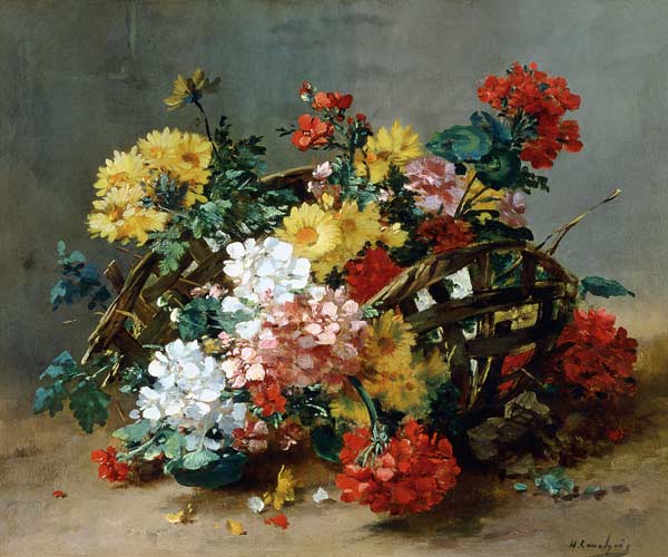 Flower Study a Eugene Henri Cauchois