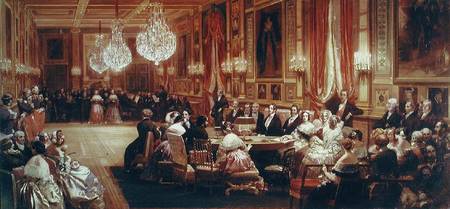 Concert in the Galerie des Guise at Chateau d'Eu, 4th September 1843 a Eugène Louis Lami