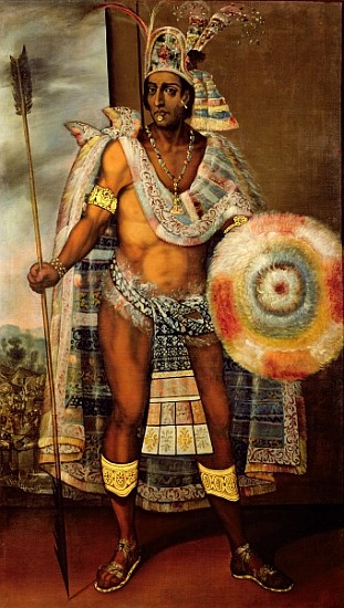 Portrait of Montezuma II a Scuola Europea