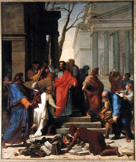 The Sermon of St. Paul at Ephesus a Eustache Le Sueur