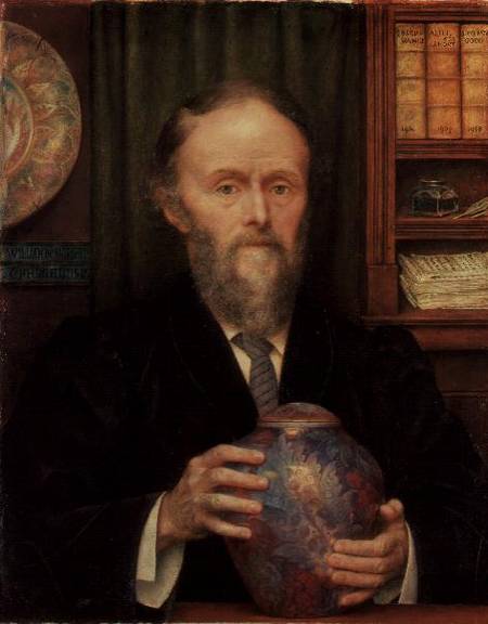 Portrait of William de Morgan (1839-) a Evelyn de Morgan