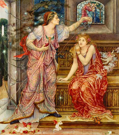 Queen Eleanor and pink mouth a Evelyn de Morgan