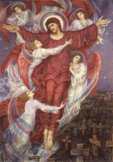 The Red Cross (Allegory of Flanders War Graves) a Evelyn de Morgan