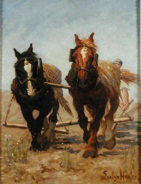 The Ploughing Team, Sussex Downs a Evelyn Harke