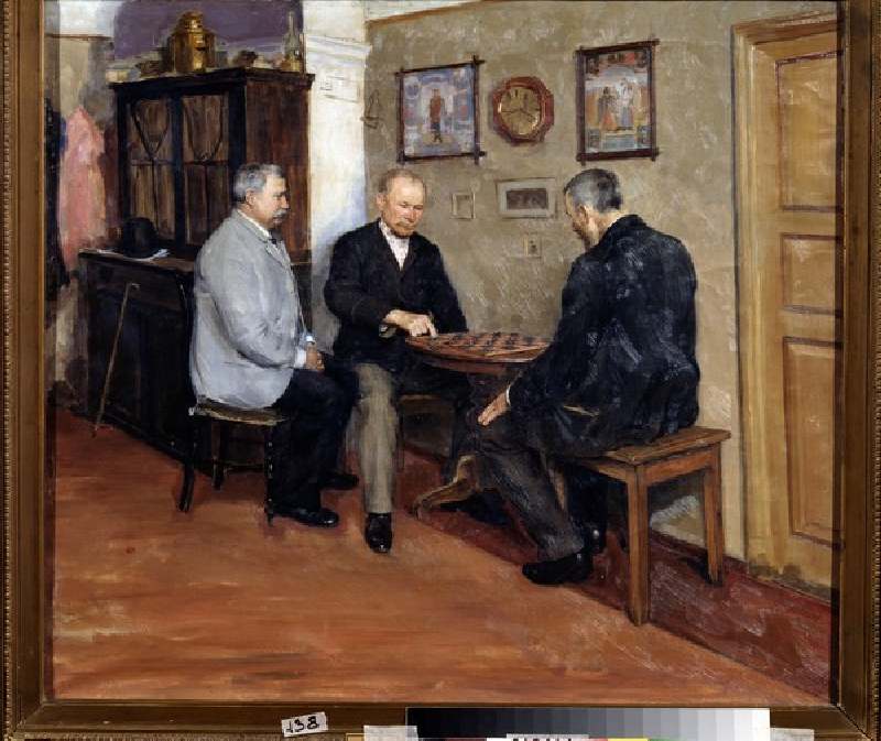 The Draughts Players a Evgeniy Iosipovich Bukovetsky