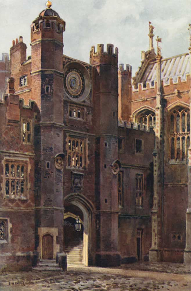 Anne Boleyns Gateway, Clock Court a E.W. Haslehust