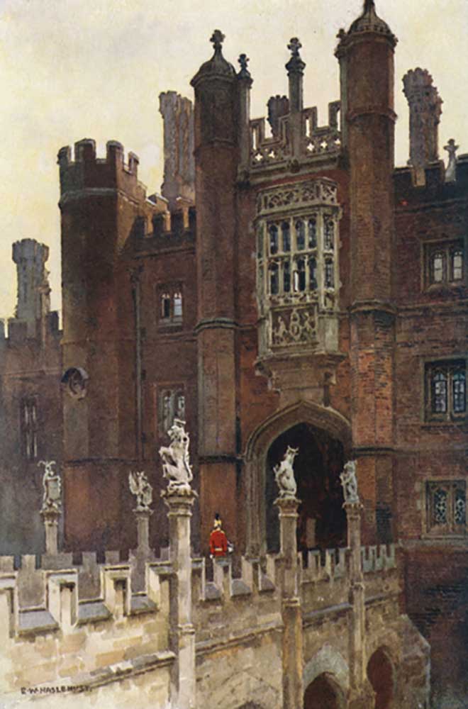 The Great Gatehouse, West Entrance a E.W. Haslehust
