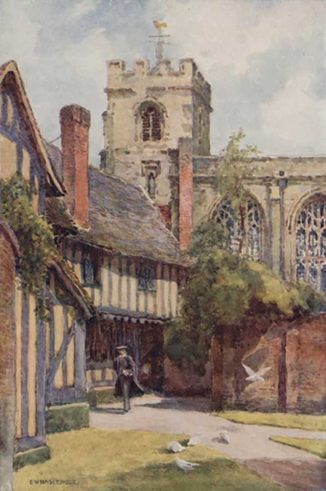 The Grammar School and Guild Chapel, Stratford-on-Avon a E.W. Haslehust