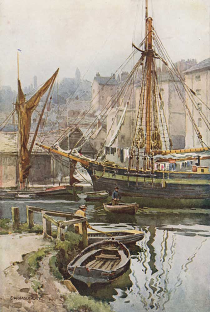 The Quay at Exeter a E.W. Haslehust
