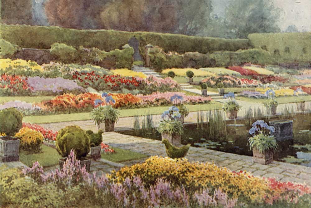 The Sunk Garden, Kensington Palace a E.W. Haslehust