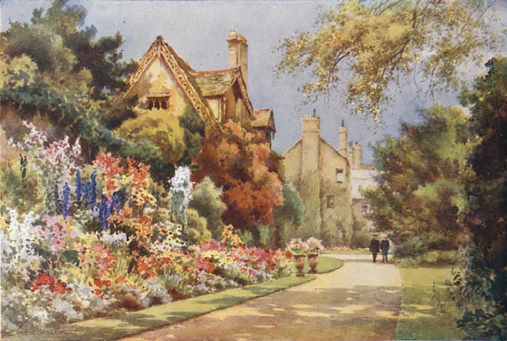 The Cottages, Worcester College Gardens a E.W. Haslehust