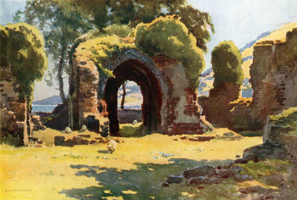 The Ruins of Lindores Abbey a E.W. Haslehust