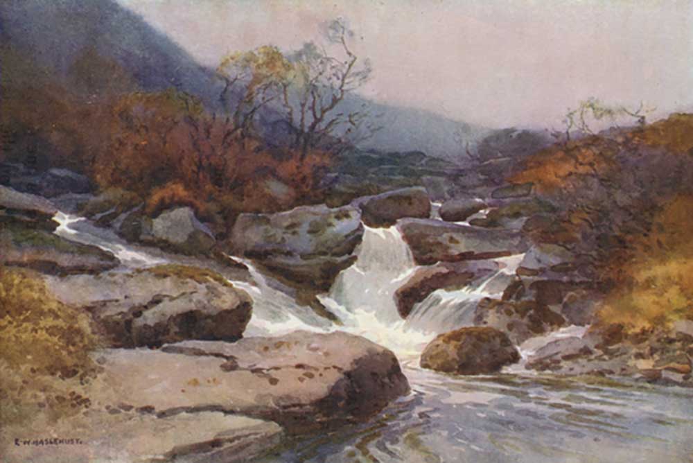 A Dartmoor Stream a E.W. Haslehust