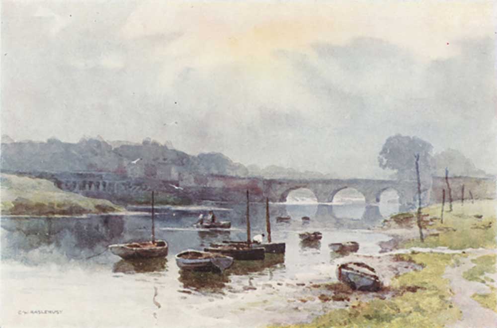 Salmon Fishers at Chester a E.W. Haslehust