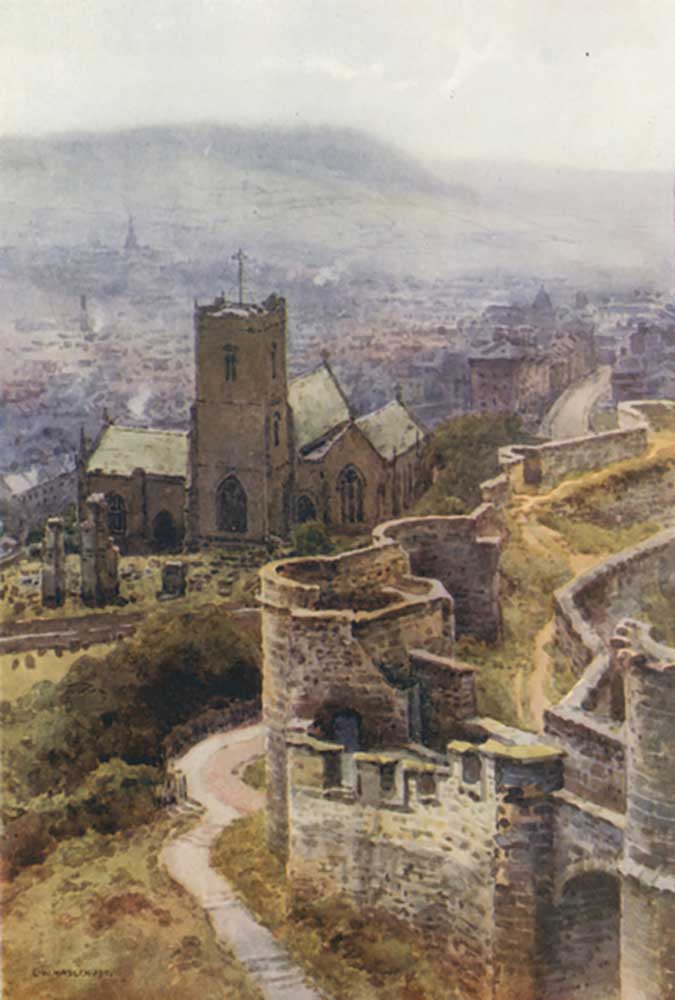 St. Marys Church from the Castle Walls a E.W. Haslehust